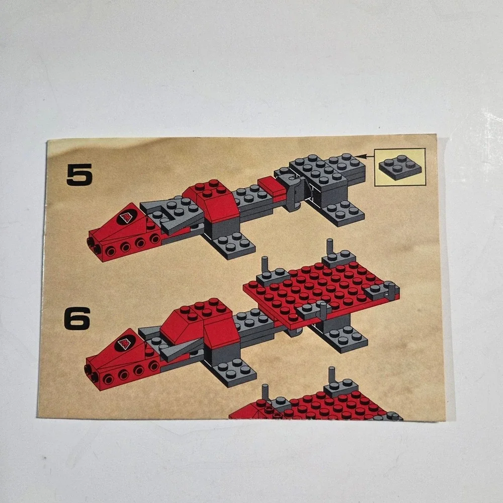 LEGO Instruction Manual Only 6896 Red M-Tron Celestial Forager Legoland Space
